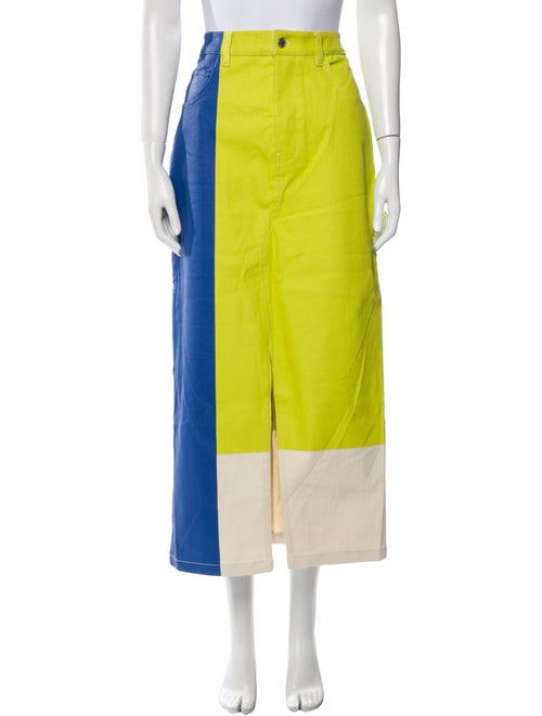 Simon Miller Colorblock Pattern Midi Length Skirt