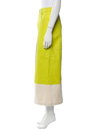 Simon Miller Colorblock Pattern Midi Length Skirt