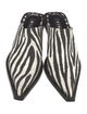 Simon Miller Satin Animal Print Mules