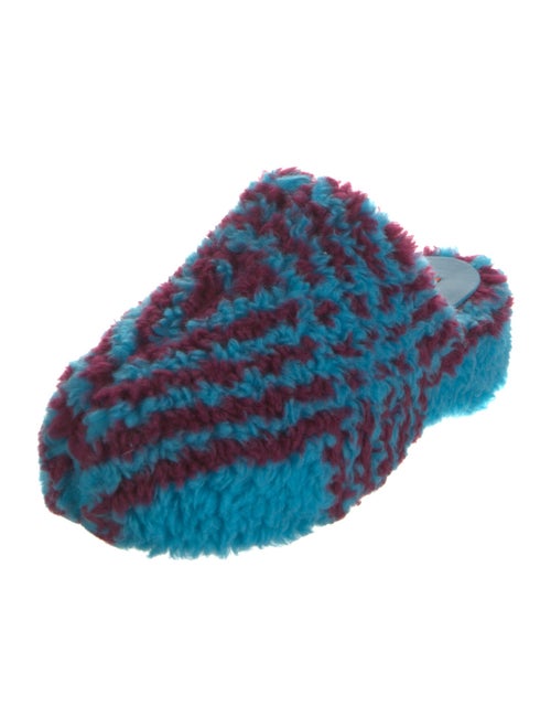 Simon Miller Faux Fur Printed Mules