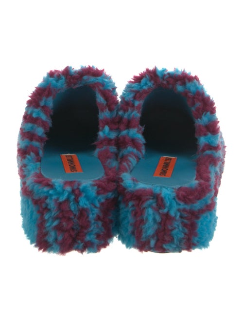 Simon Miller Faux Fur Printed Mules