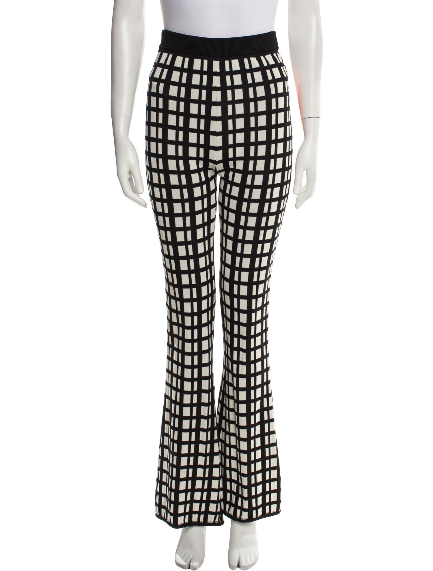 Simon Miller Plaid Print Wide Leg Pants