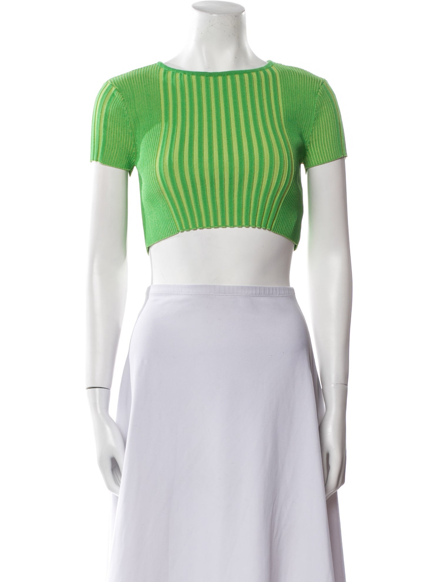 Simon Miller Striped Bateau Neckline Crop Top