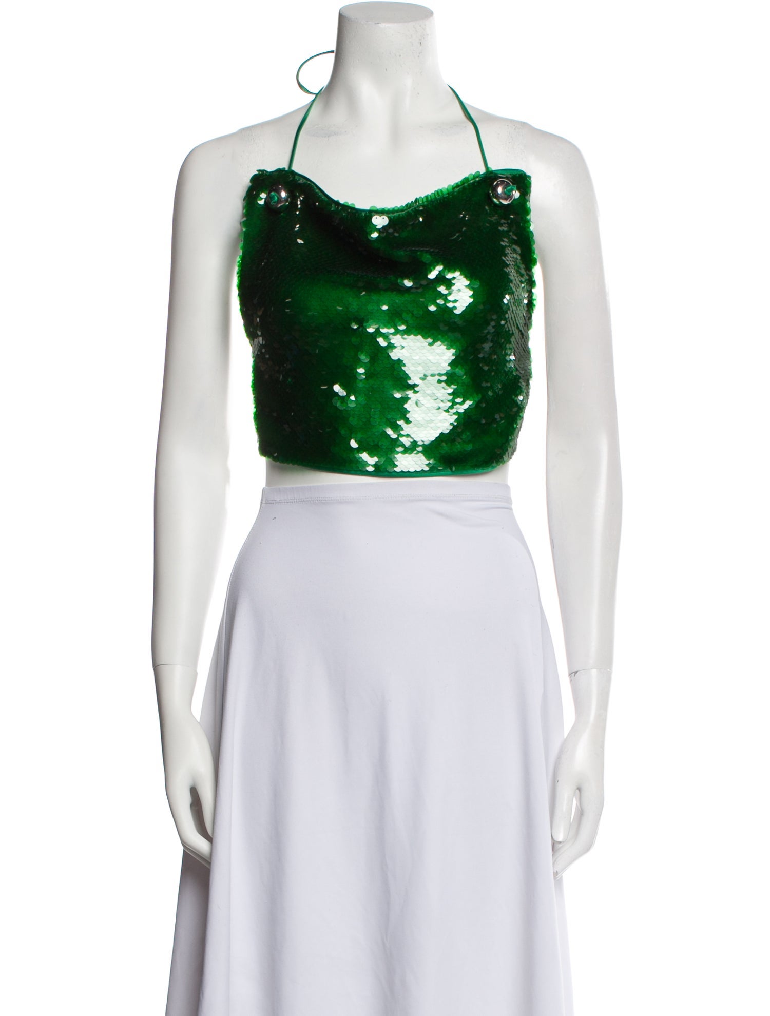 Simon Miller Halterneck Sleeveless Crop Top