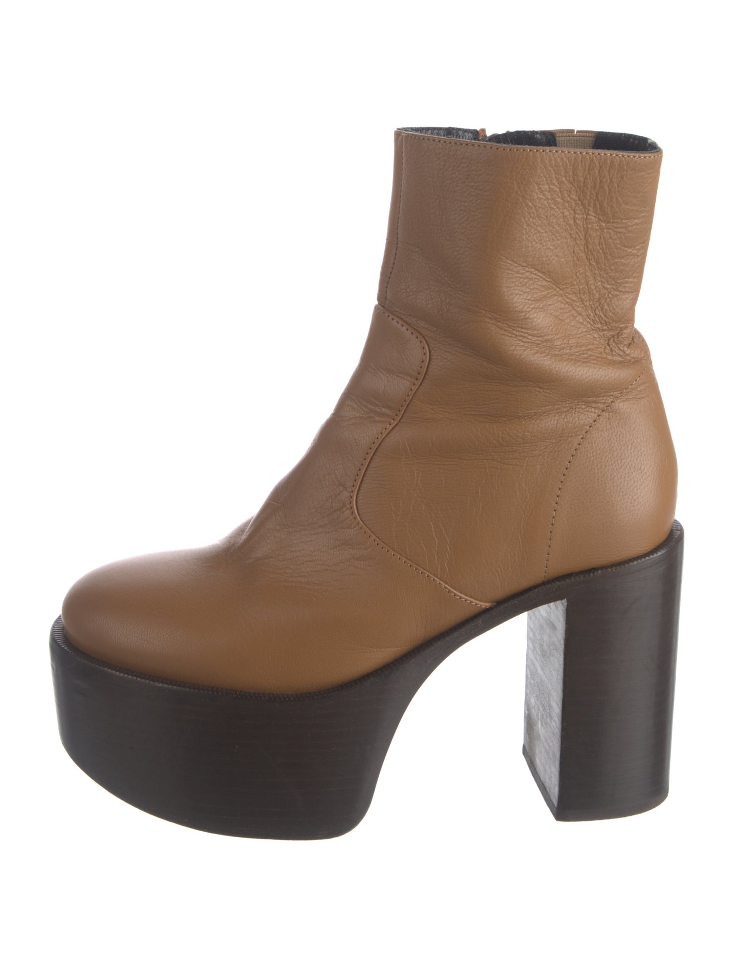 Simon Miller Leather Colorblock Pattern Boots