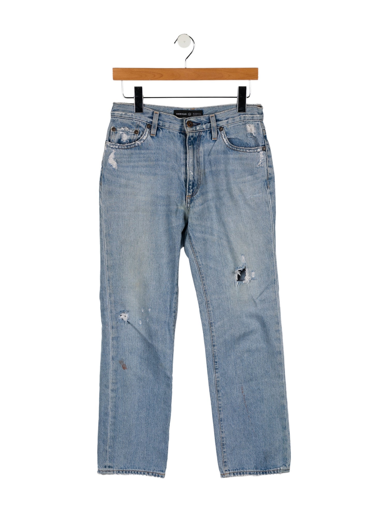 Simon Miller High-Rise Straight Leg Jeans