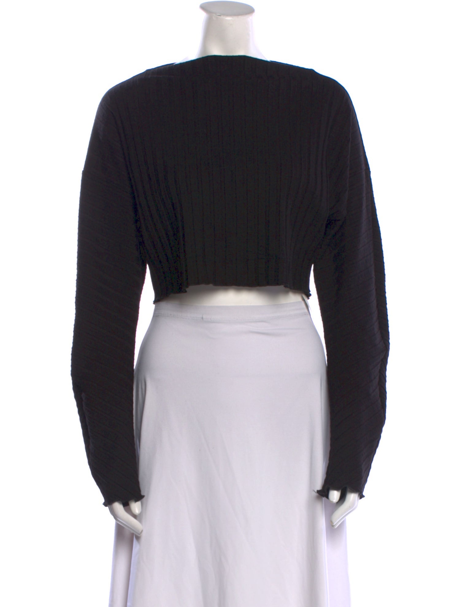 Simon Miller Bateau Neckline Long Sleeve Crop Top