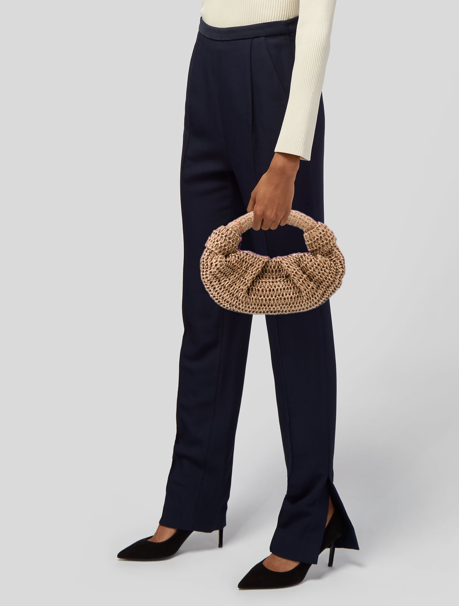 Fendi Zucchino Canvas Forever Bauletto Mini Boston Bag