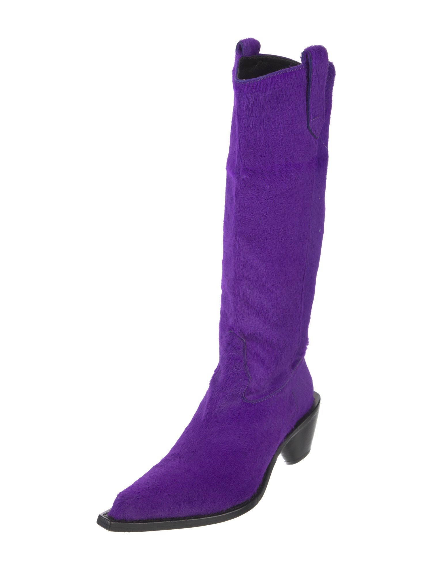 Simon Miller Ponyhair Leather Trim Embellishment Boots