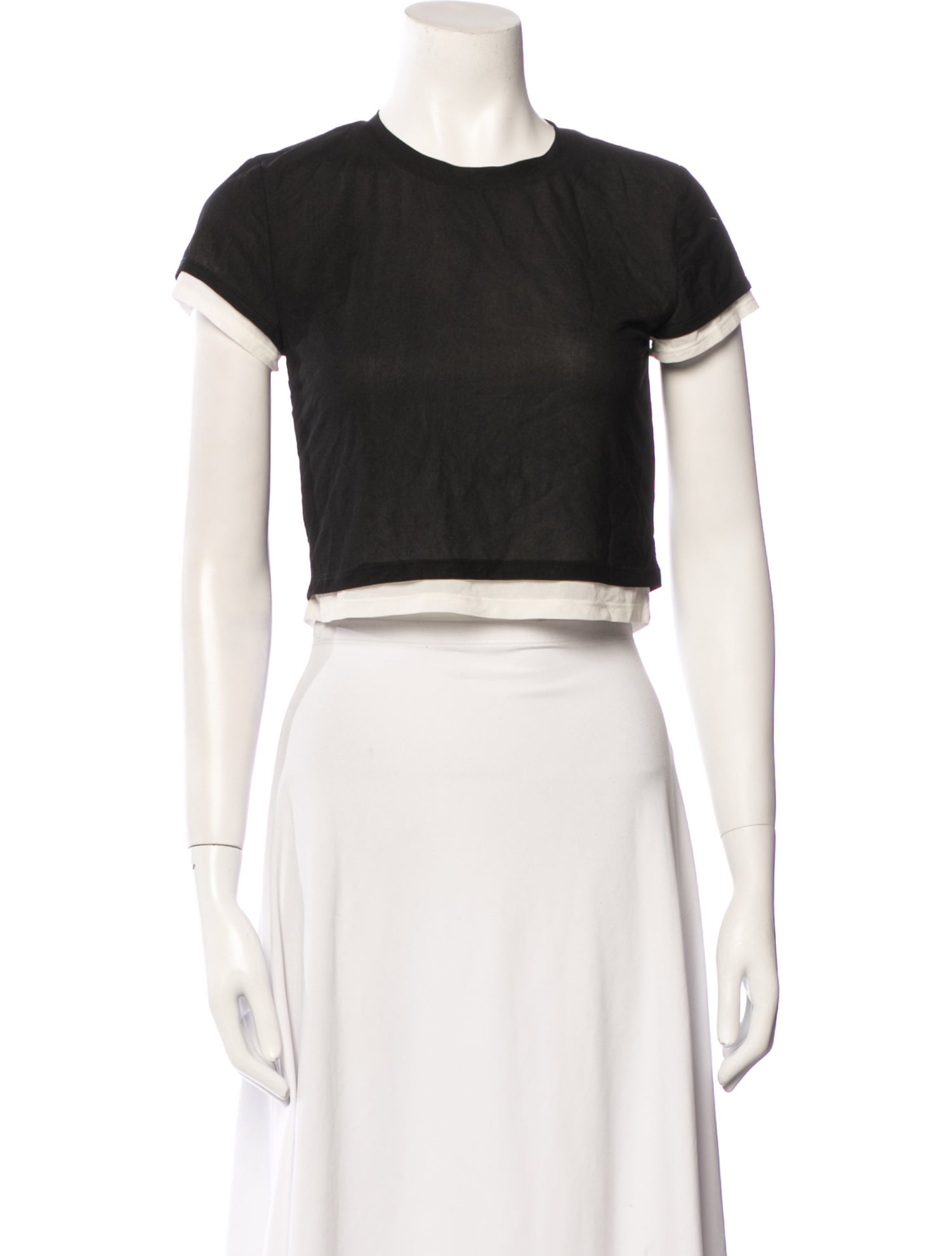 Simon Miller Crew Neck Short Sleeve Crop Top