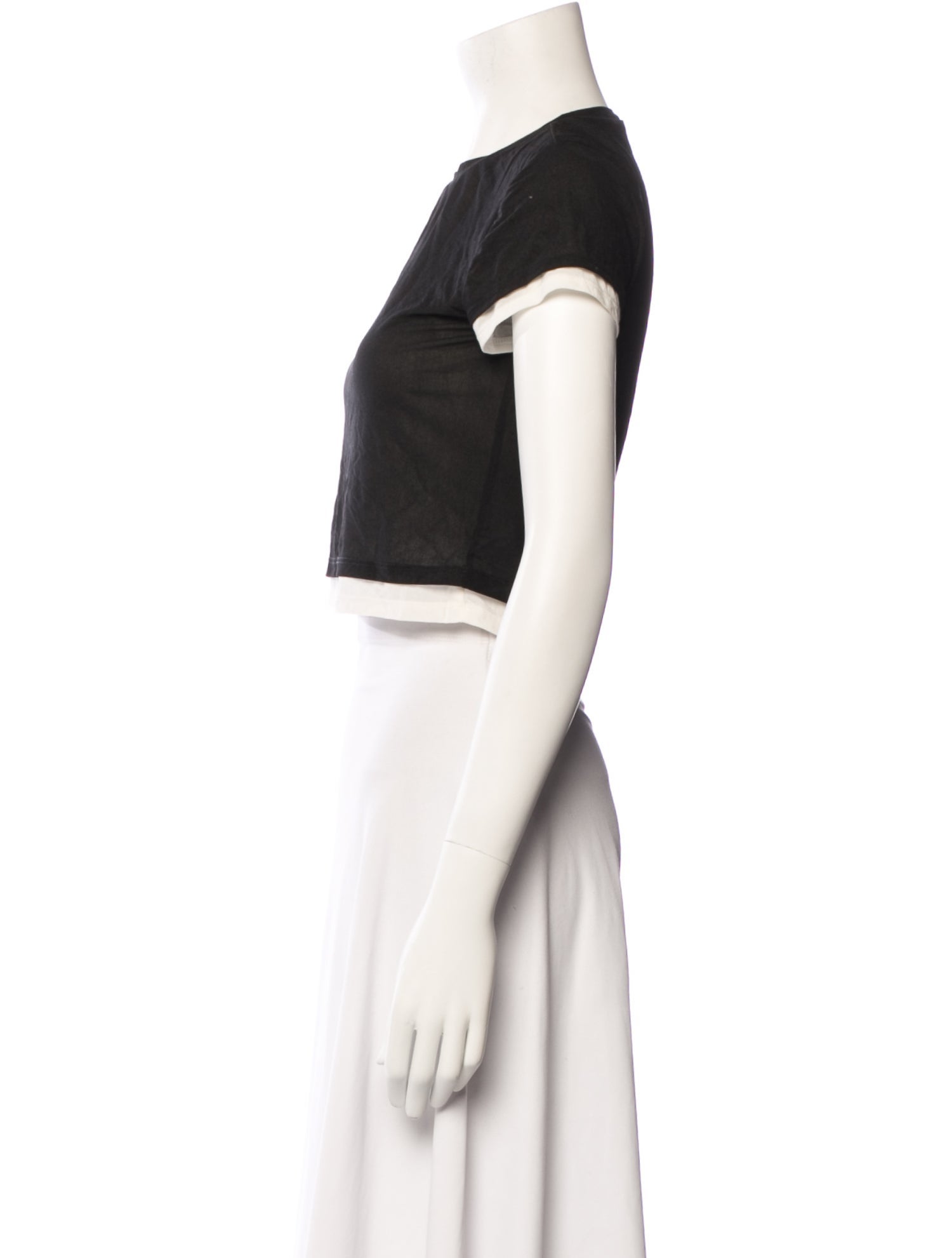 Simon Miller Crew Neck Short Sleeve Crop Top