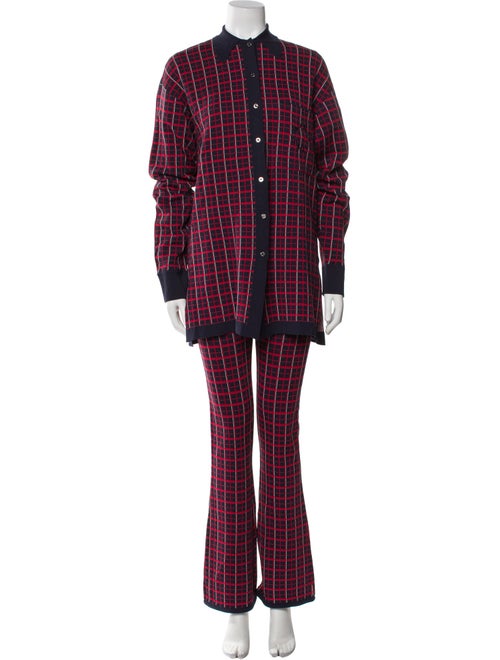 Simon Miller Plaid Print Pant Set