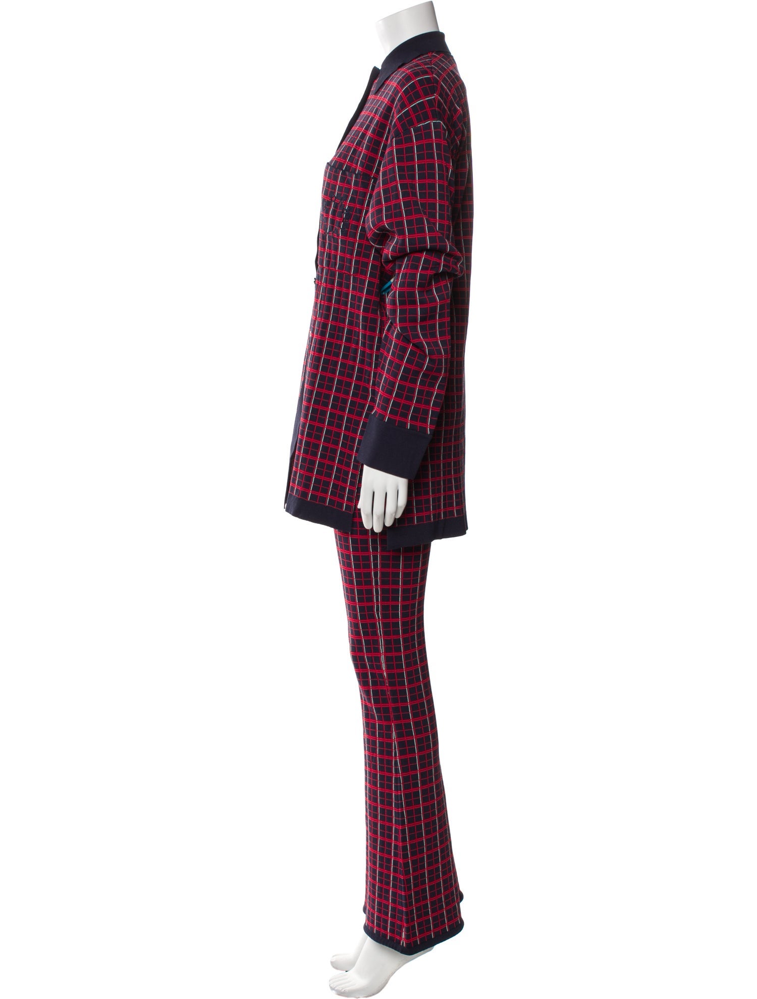 Simon Miller Plaid Print Pant Set