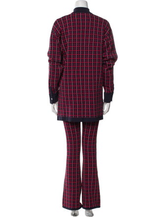 Simon Miller Plaid Print Pant Set