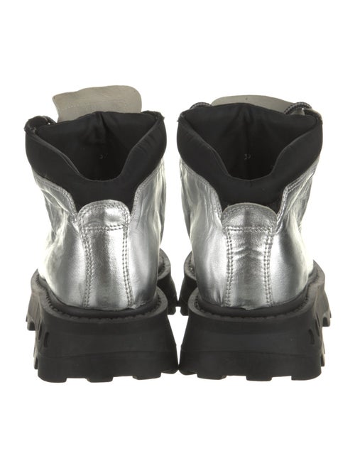 Simon Miller Leather Colorblock Pattern Hiking Boots