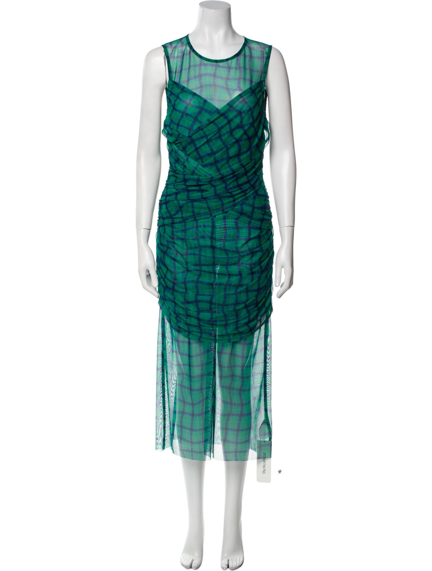 Simon Miller Plaid Print Long Dress