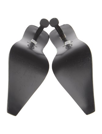 Simon Miller Embossed Leather Animal Print Mules