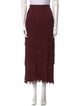 Simon Miller Fringe Trim Accent Midi Length Skirt