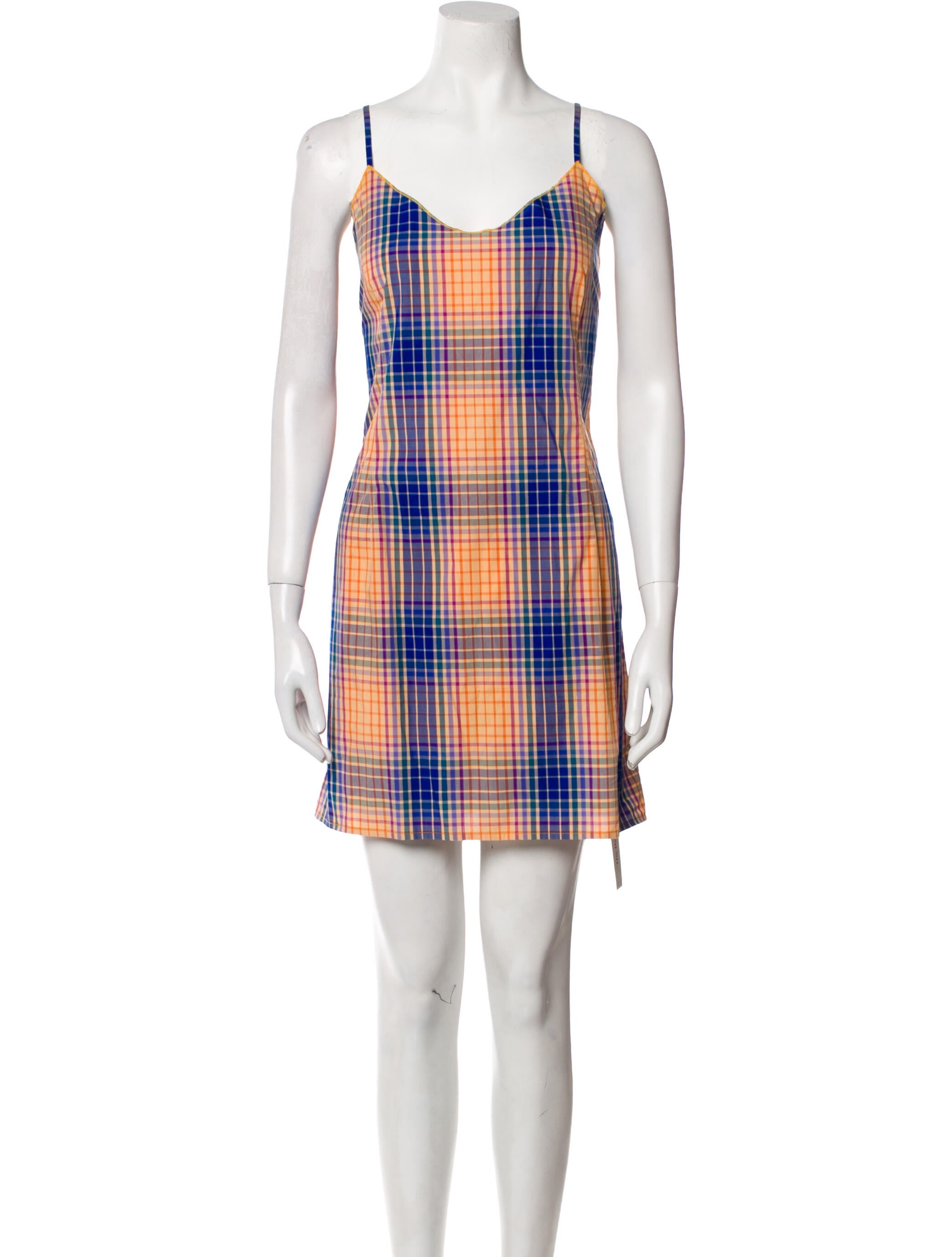 Simon Miller Plaid Print Mini Dress