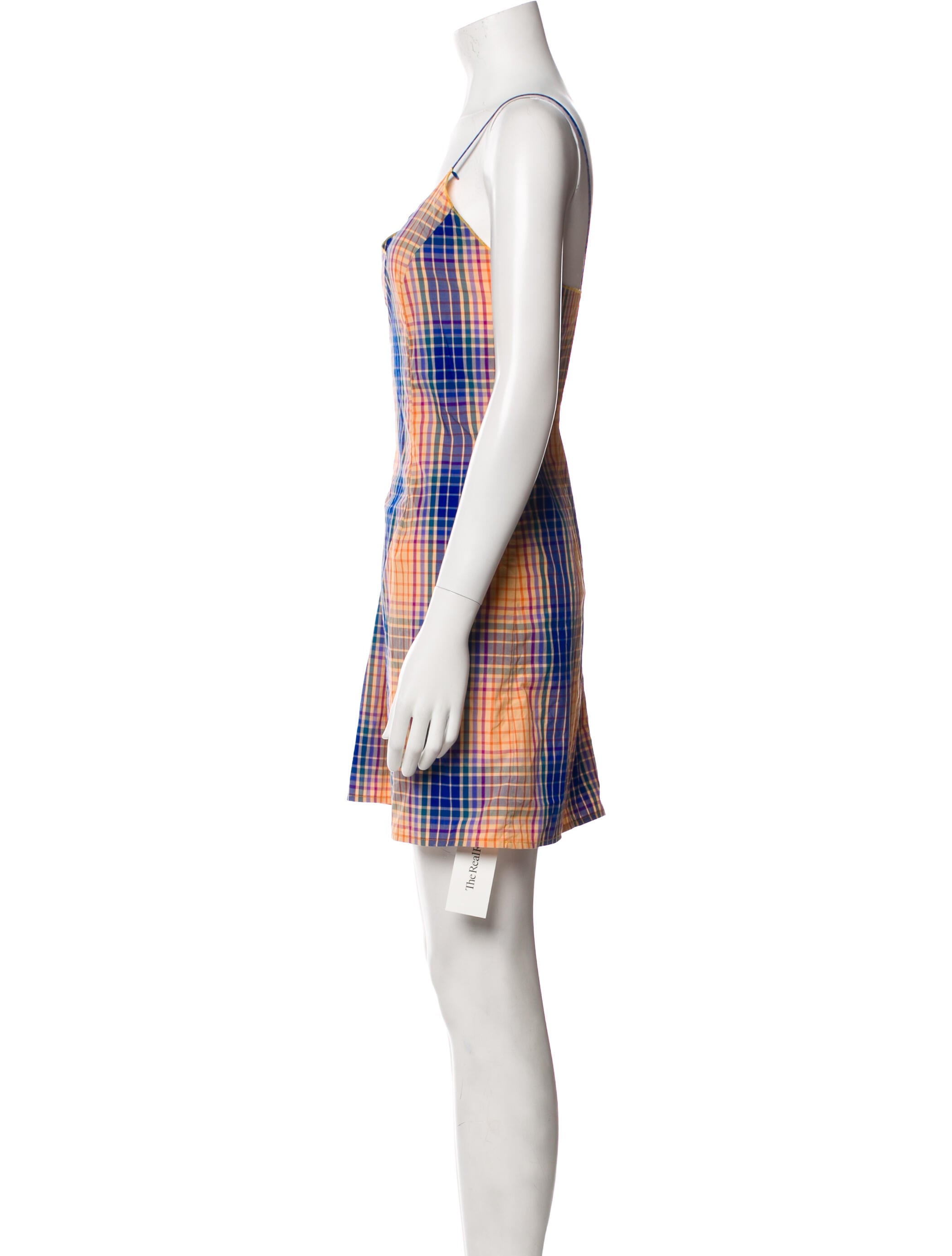 Simon Miller Plaid Print Mini Dress