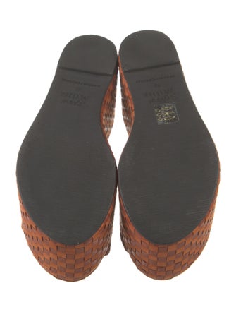 Simon Miller Suede Embroidered Accent Slides