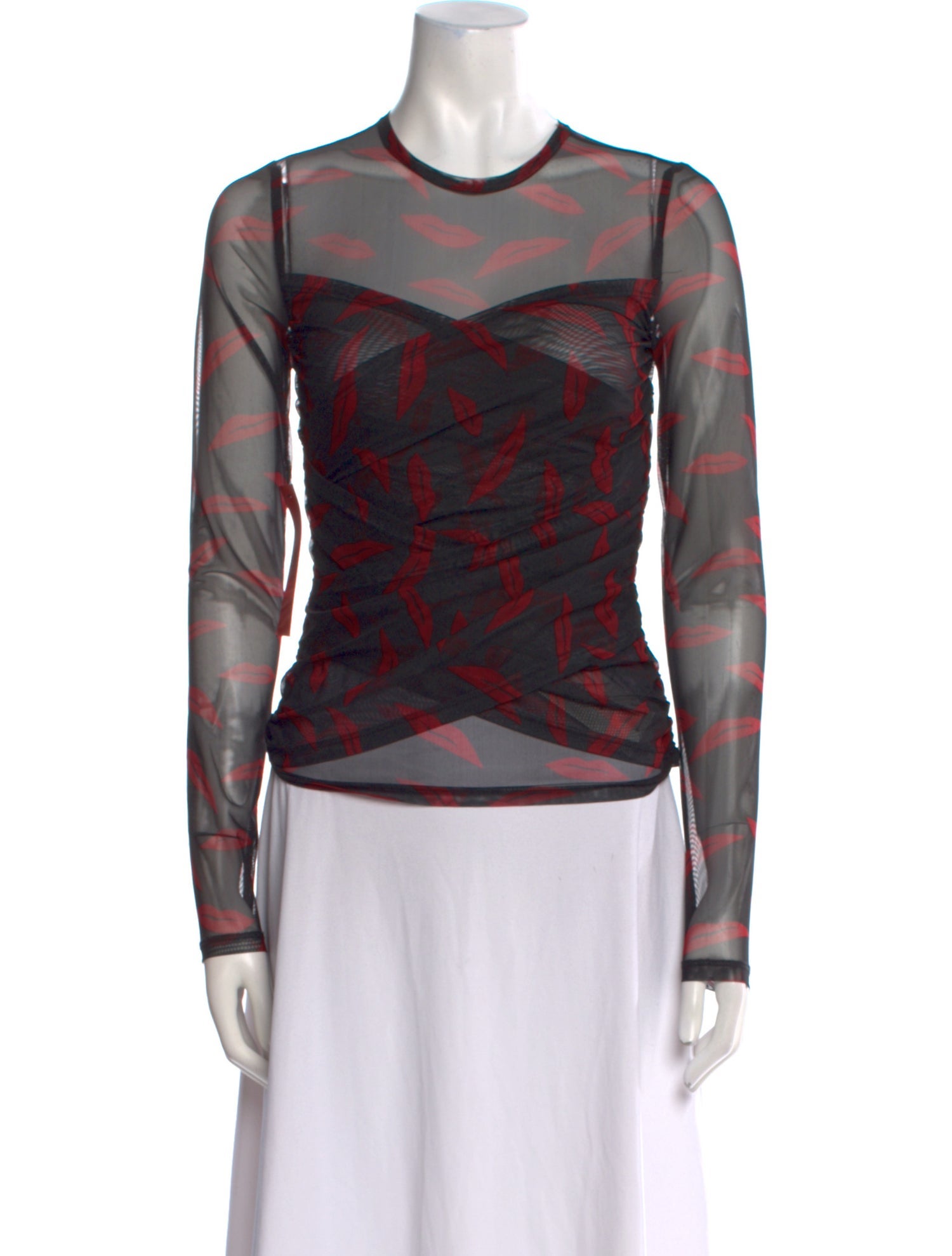 Simon Miller Printed Crew Neck Top w/ Tags