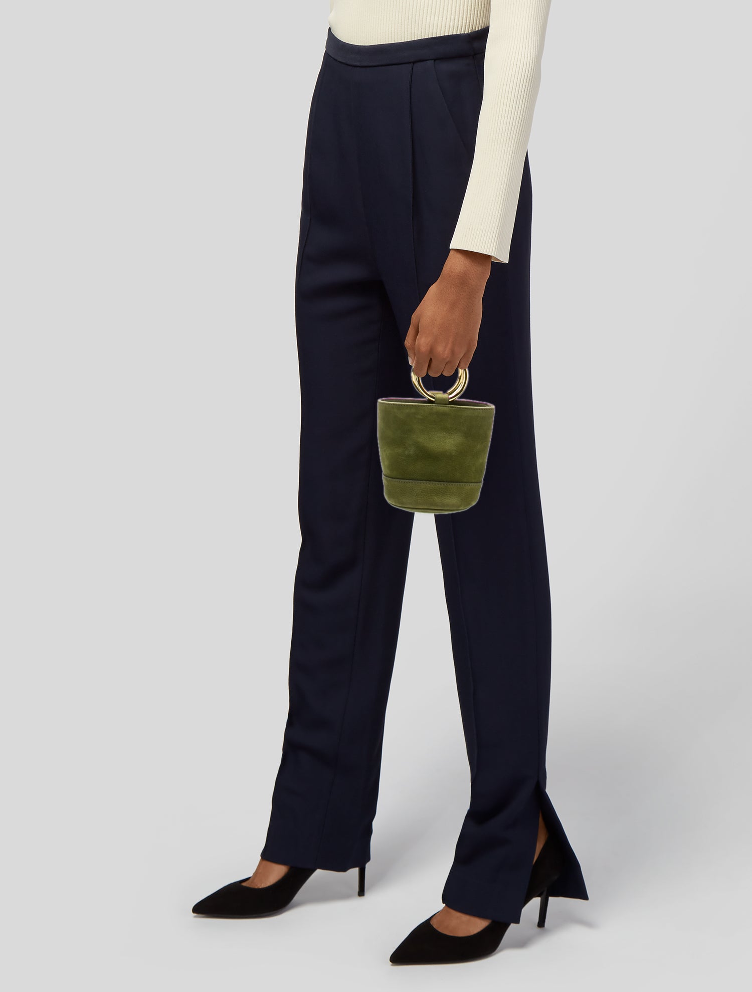 Simon Miller Suede Top Handle Bag