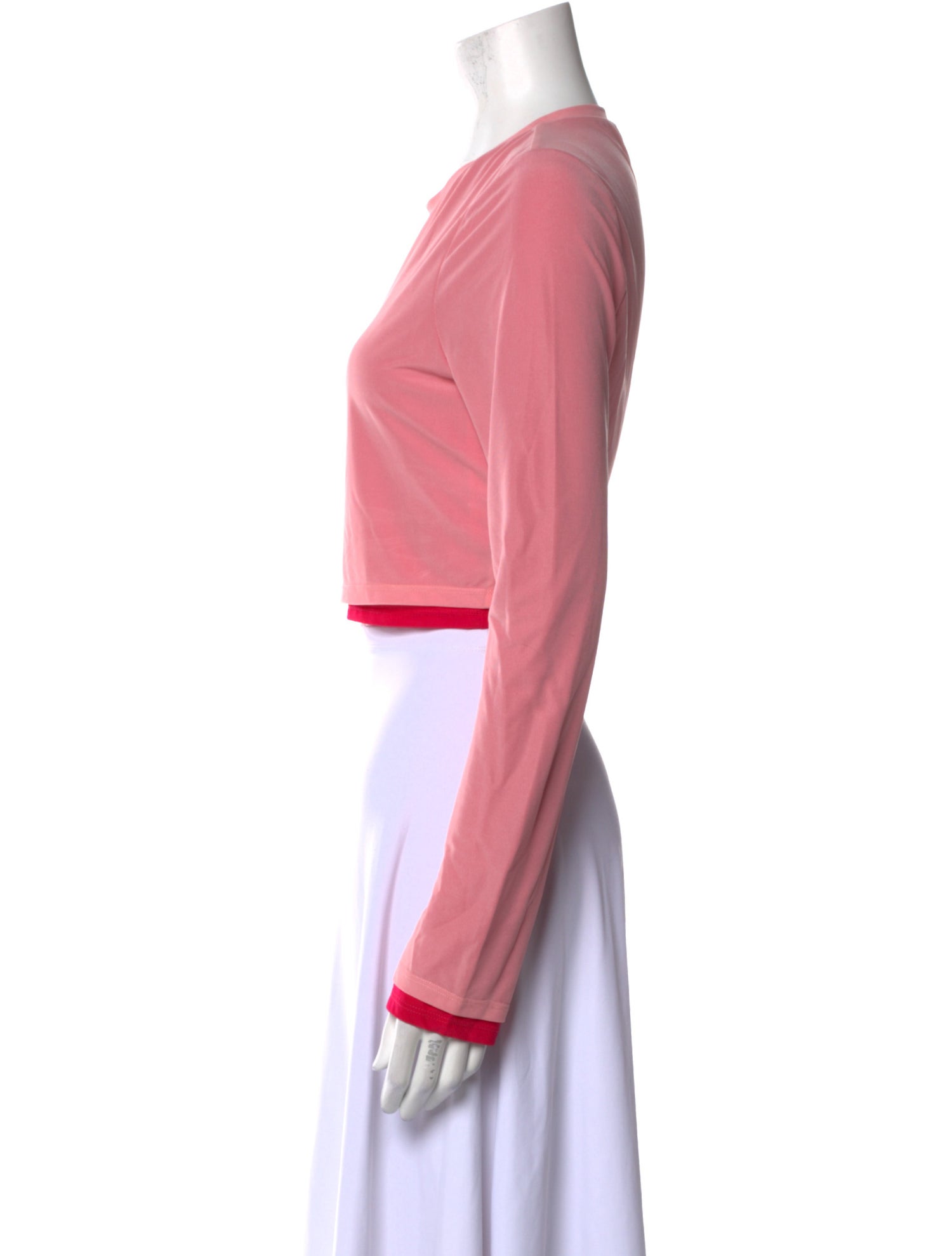 Simon Miller Crew Neck Long Sleeve Crop Top