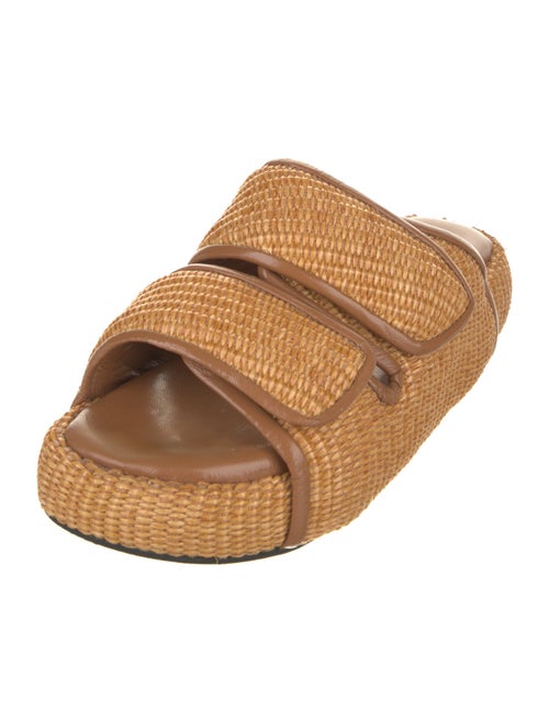 Simon Miller Wicker Leather Trim Embellishment Espadrilles