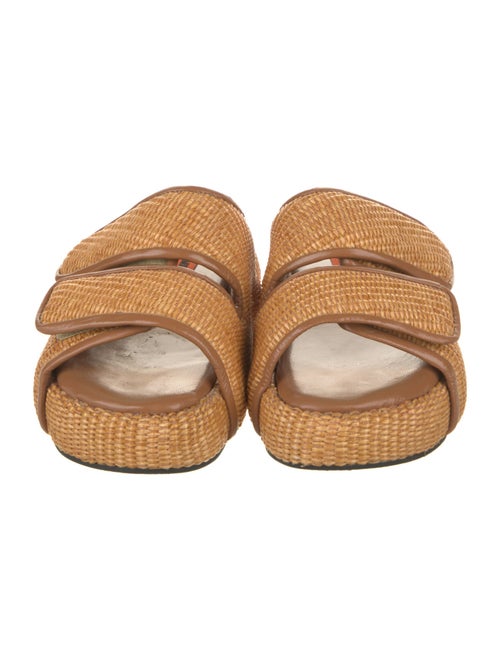 Simon Miller Wicker Leather Trim Embellishment Espadrilles