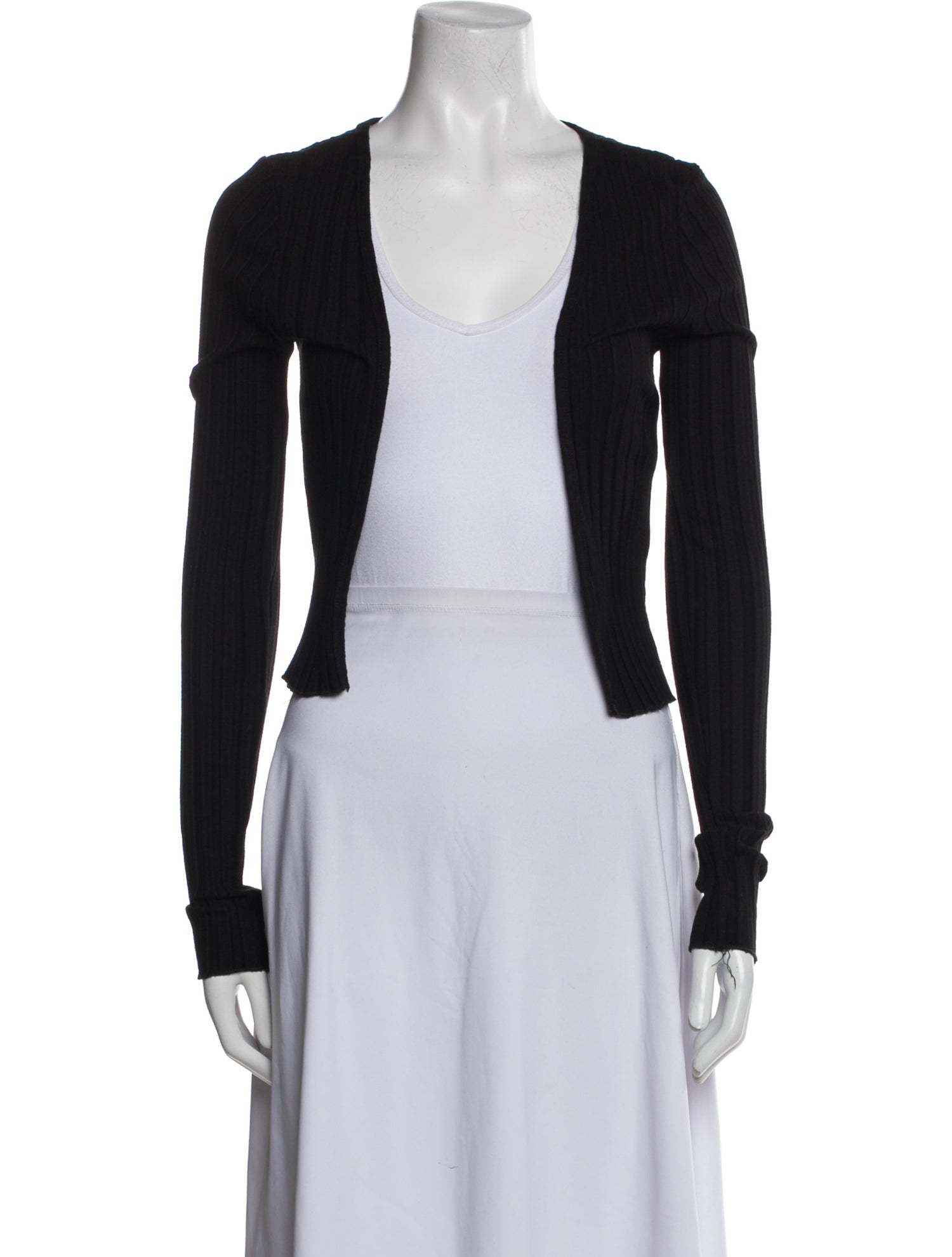 Simon Miller Scoop Neck Long Sleeve Crop Top