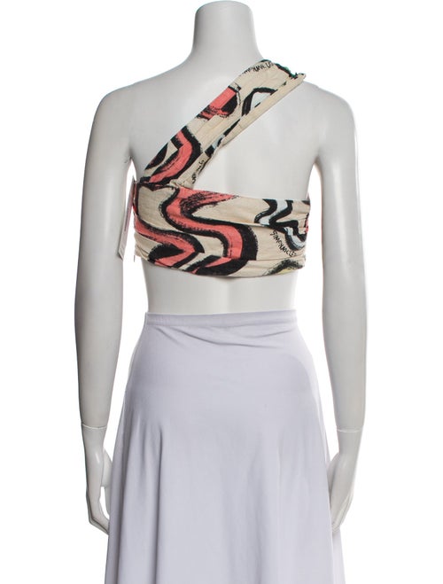 Simon Miller Linen Printed Crop Top
