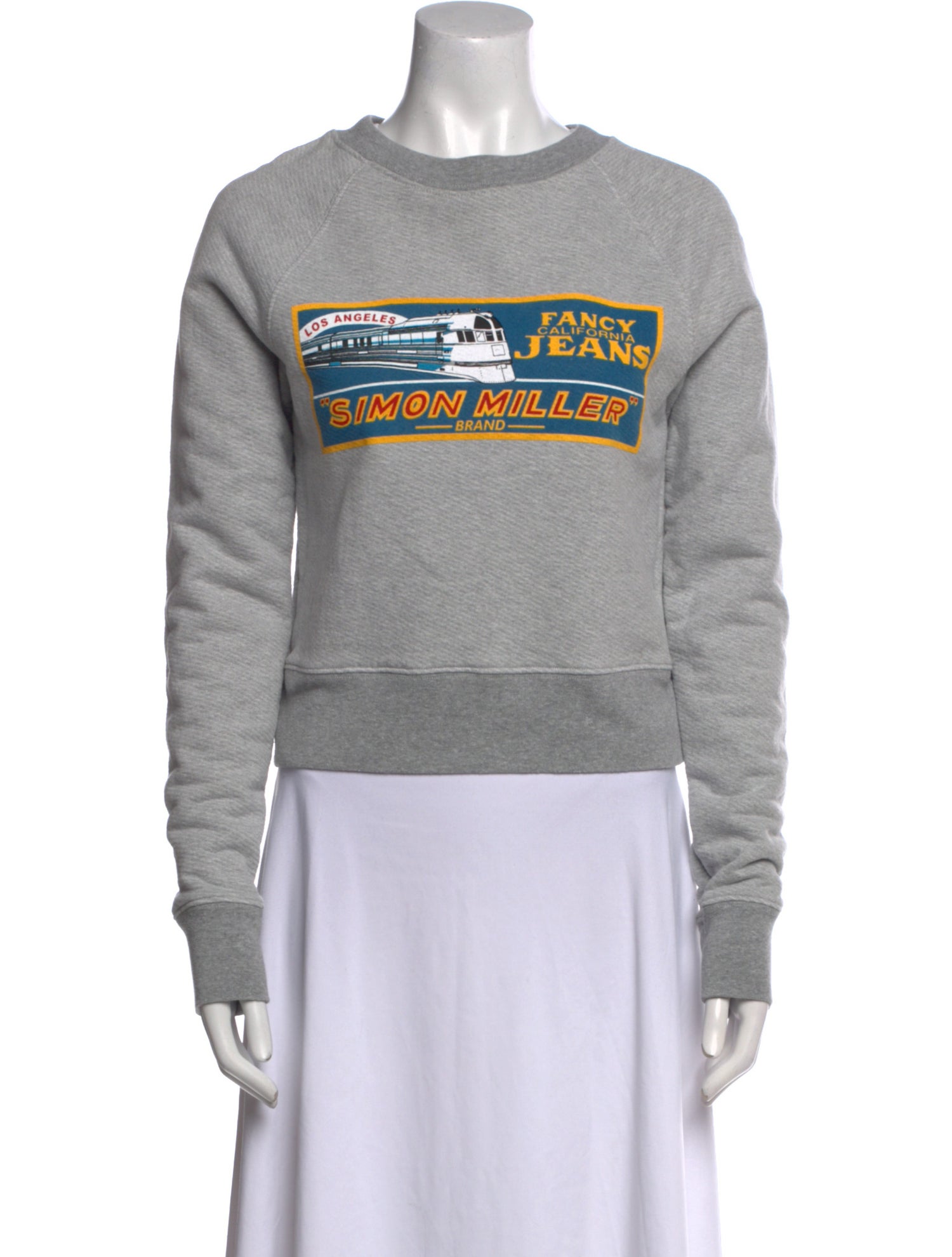 Simon Miller Graphic Print Crew Neck Sweater