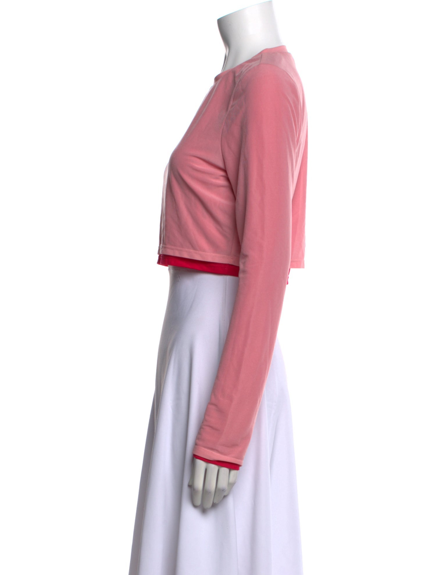 Simon Miller Crew Neck Long Sleeve Crop Top