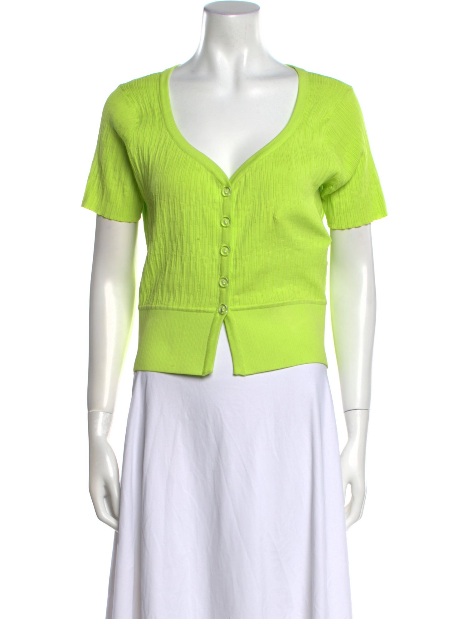 Simon Miller V-Neck Short Sleeve Crop Top