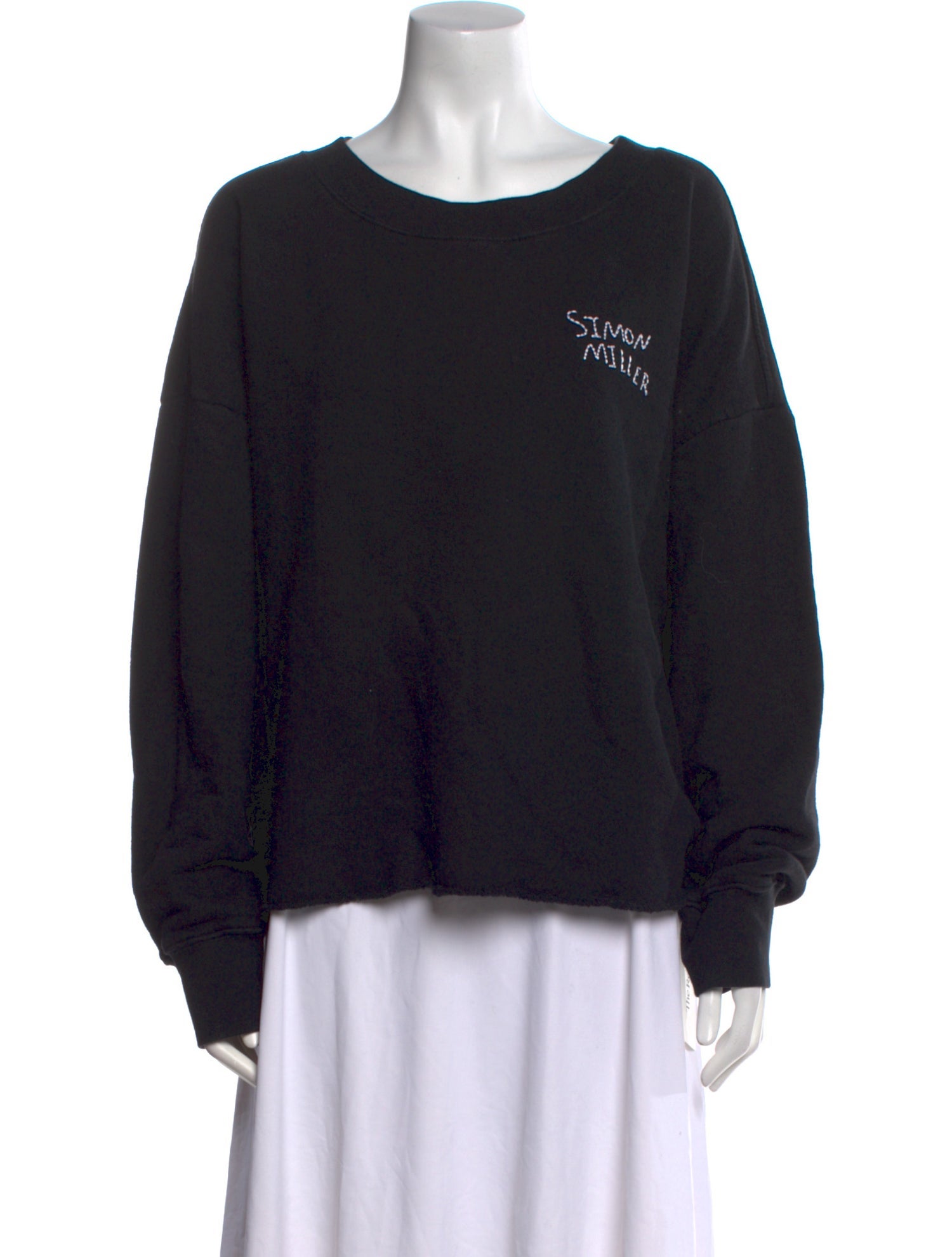 Simon Miller Graphic Print Scoop Neck Sweater