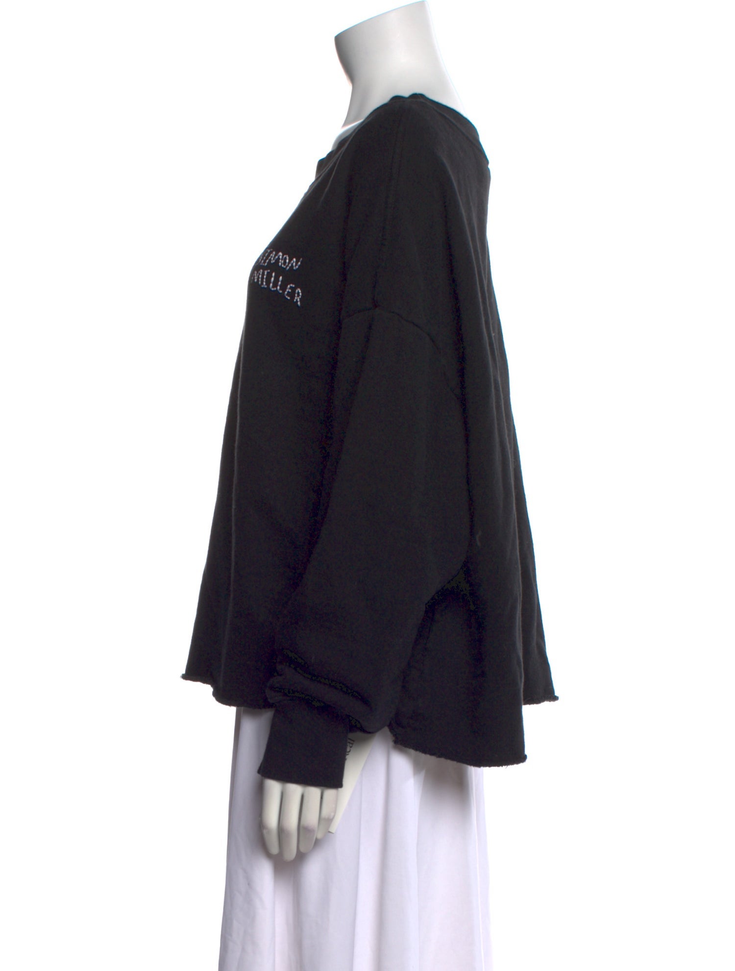 Simon Miller Graphic Print Scoop Neck Sweater