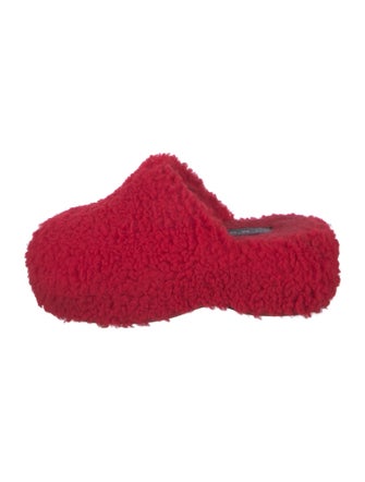 Simon Miller Faux Fur Faux Fur Trim Mules