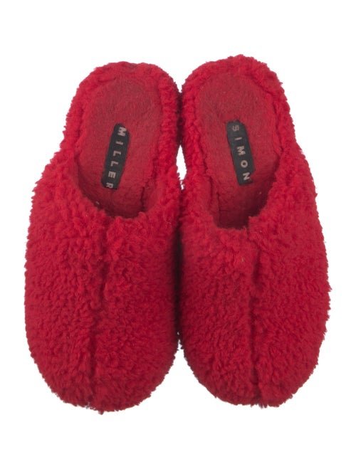 Simon Miller Faux Fur Faux Fur Trim Mules