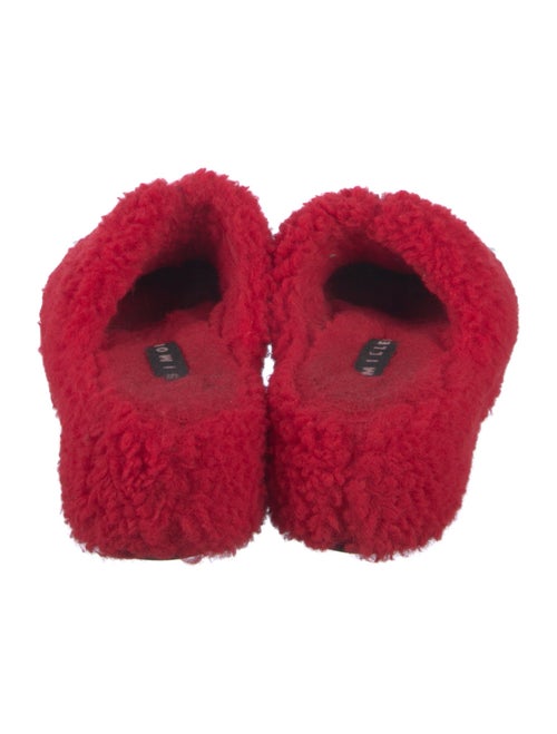 Simon Miller Faux Fur Faux Fur Trim Mules