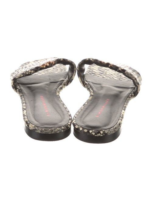 Simon Miller Leather Animal Print Slides
