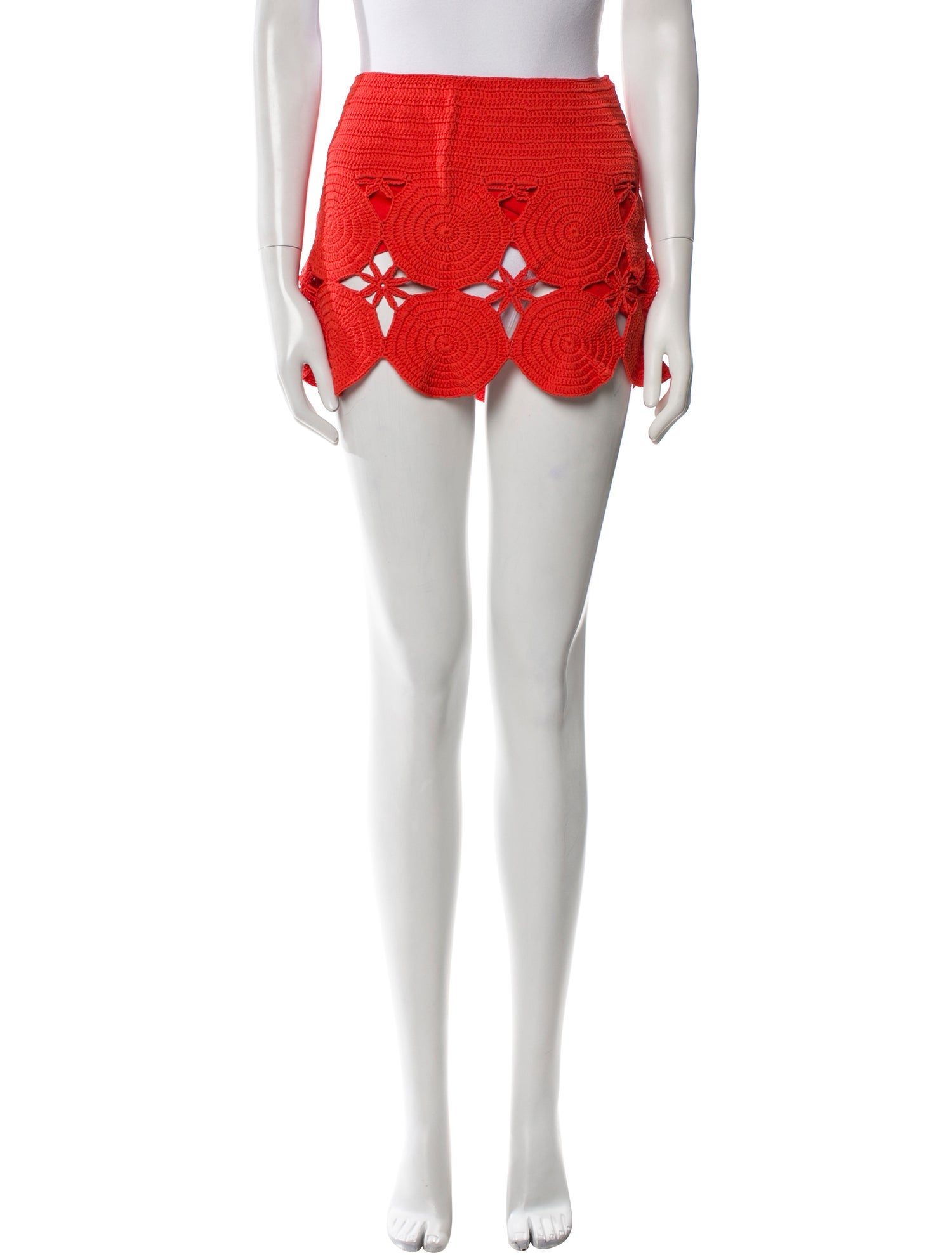 Simon Miller Scalloped Accent Mini Skirt