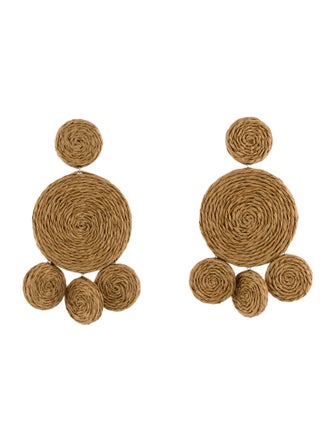 Simon Miller Raffia Deco Drop Earrings