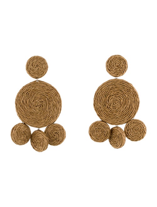 Simon Miller Raffia Deco Drop Earrings