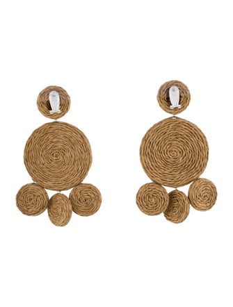 Simon Miller Raffia Deco Drop Earrings