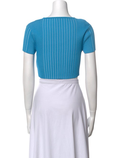 Simon Miller Bateau Neckline Short Sleeve Crop Top