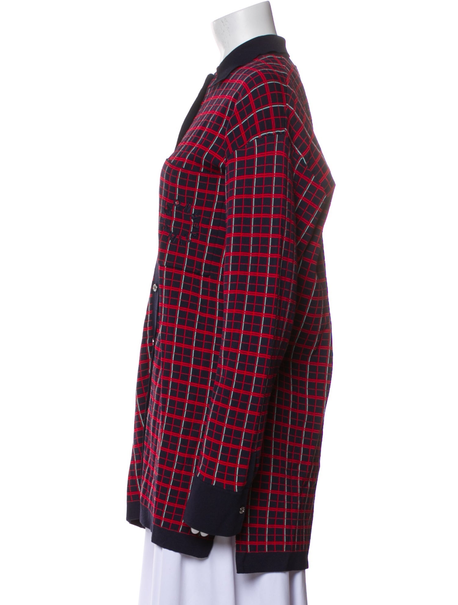 Simon Miller Plaid Print Mock Neck Sweater