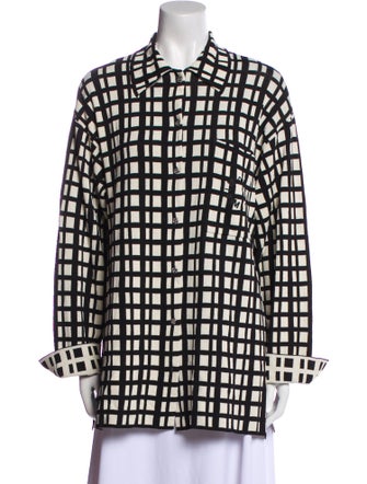 Simon Miller Plaid Print Long Sleeve Tunic