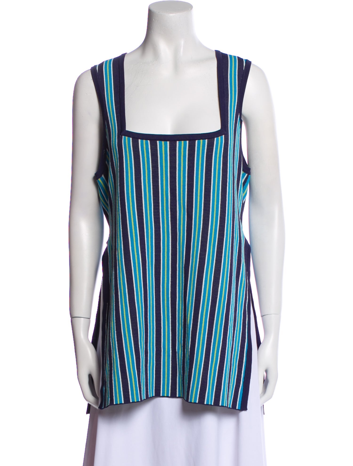 Simon Miller Striped Square Neckline Tunic