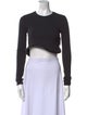 Simon Miller Crew Neck Long Sleeve Crop Top